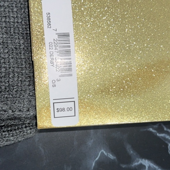 MICHAEL Michael Kors Mirror Stud Hat & Scarf Gift Set Dark Gray AUTHENTIC NWT - Picture 5 of 5